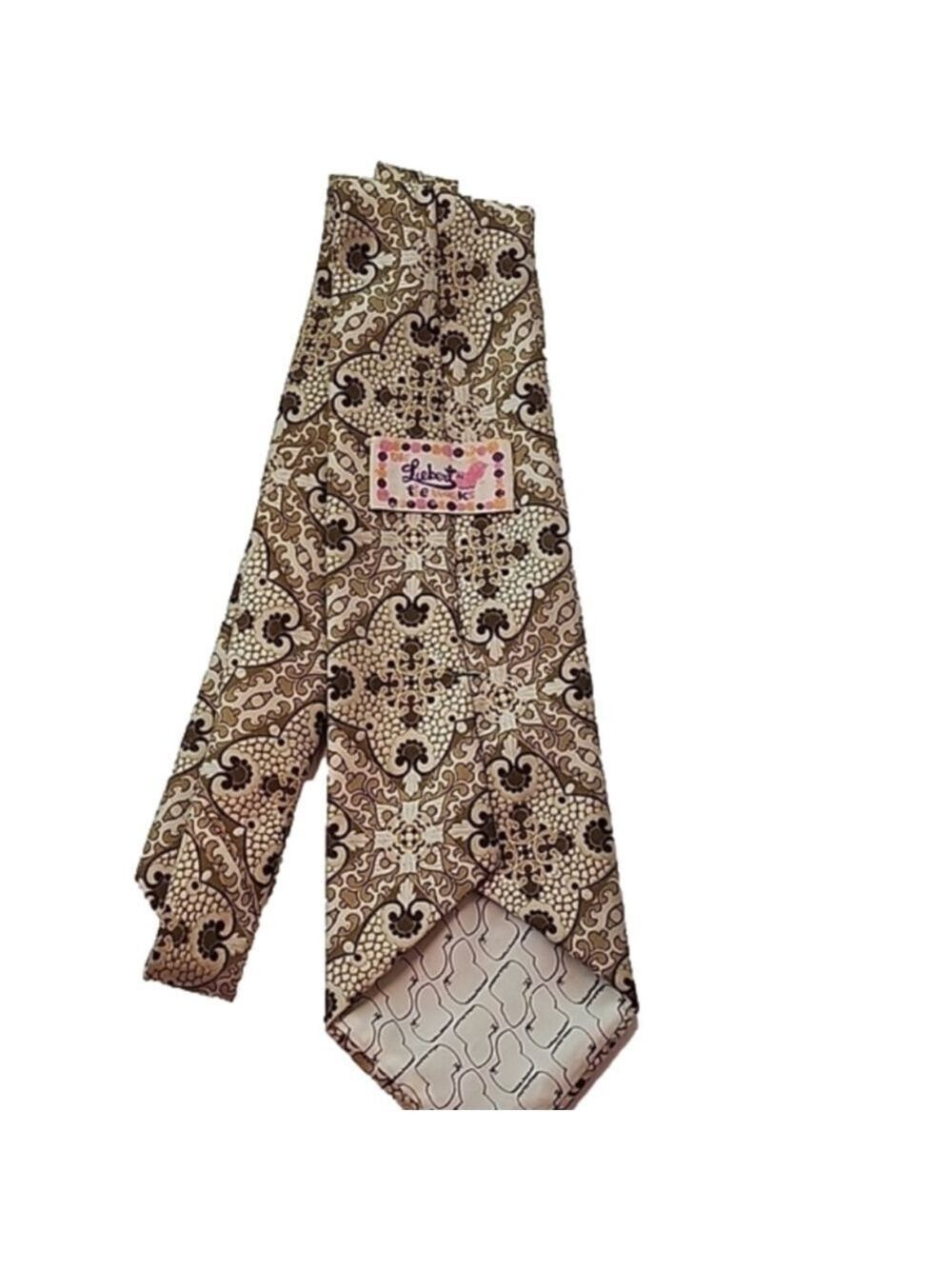 Liebert Vintage Mens Wide Polyester Necktie